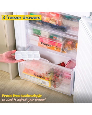 Russell Hobbs RH180FFFF551E1WWD Fridge Freezer Water Dispenser White + Install