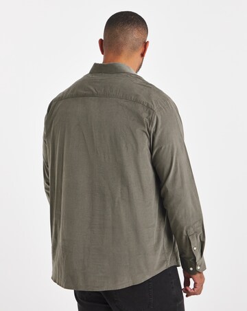 Jack & Jones Parker Corduroy Long Sleeve Shirt - Olive