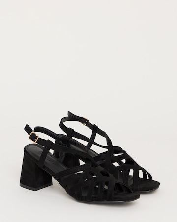 Calm Multi Strap Block Heel Sandals - Extra Wide Fit (EEE)