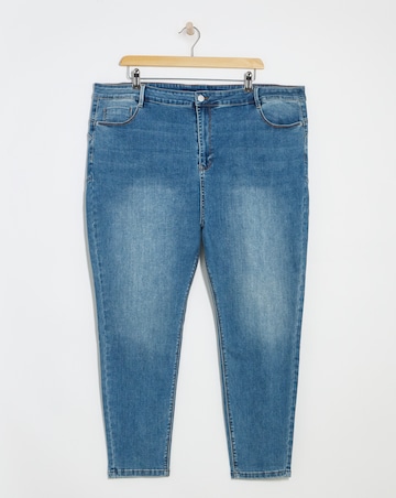 Mid Blue Booty Booster Skinny Jeans