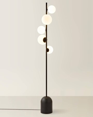 ValueLights Marlow Matte Black Multi Arm Floor Lamp