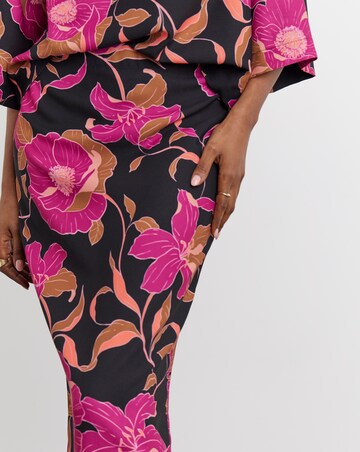 Joanna Hope Printed Crepe Skirt