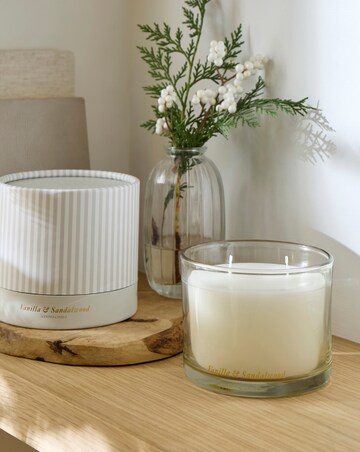 Vanilla & Lavender Glass Candle