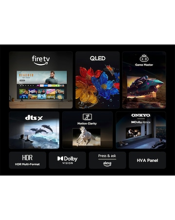 TCL 50T6CUK 50in 4K QLED Fire TV with Freely