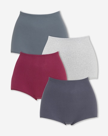 Pretty Secrets (4 Pack) Cotton Comfort Short Knickers