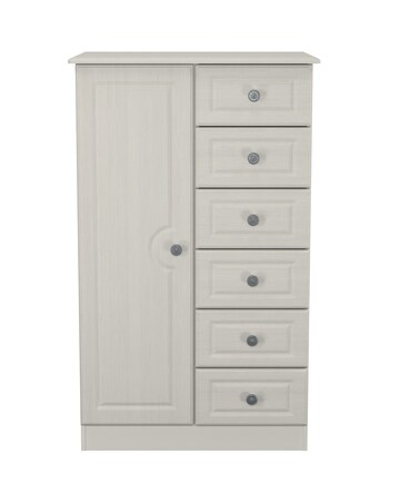 Peregrine Ready Assembled 1 Door 5 Drawer Kids Wardrobe - Kids