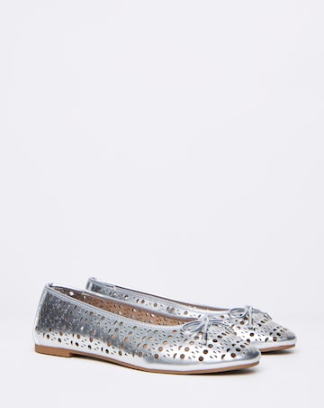 Hope Laser Cut Ballerinas - Extra Wide Fit (EEE)