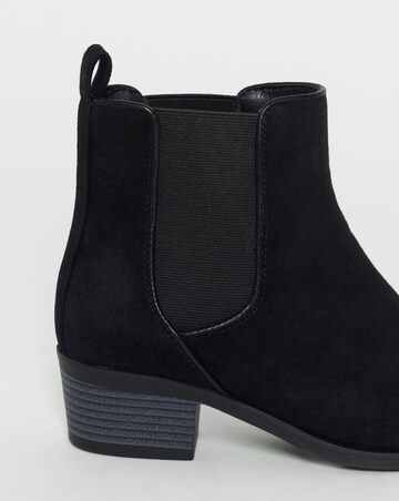 Kelani Block Heel Chelsea Ankle Boots - Wide Fit (E)