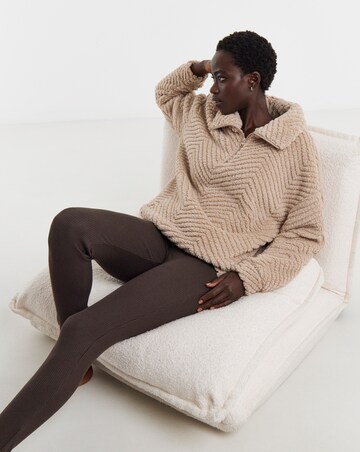 Pretty Secrets Textured Fleece Top And Legging Lounge Set