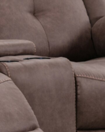 Victor Manual Recliner 2 Seater Sofa with Console