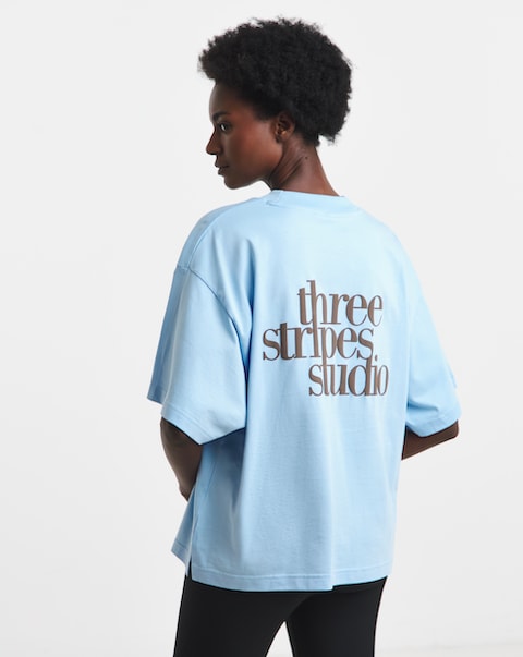 adidas 3 Stripe Studio Graphic T-Shirt