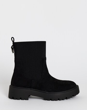 Merry Chunky Chelsea Ankle Boots - Wide Fit (E)