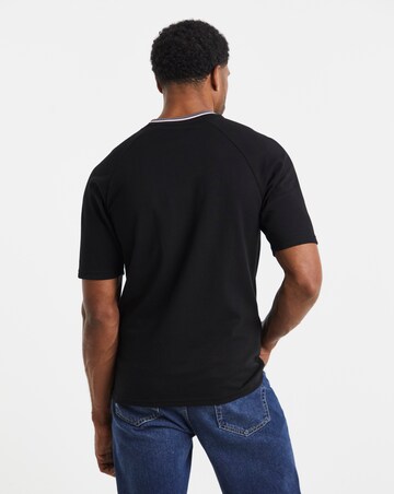Lyle & Scott Short Sleeve Tipped Track T-Shirt - Black