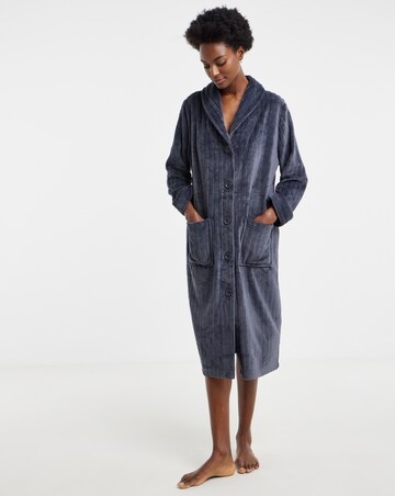 Pretty Secrets Button Through Fleece Gown