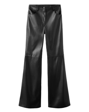 Mango Connie Faux Leather Flared Trouser