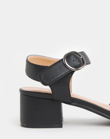 Robin Two Part Block Heel Sandals - Extra Wide Fit (EEE)