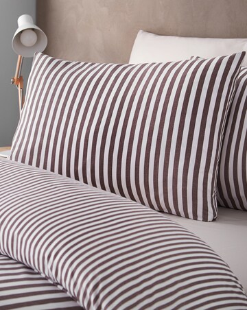 Catherine Lansfield Epping Textured Stripe Duvet Cover Set