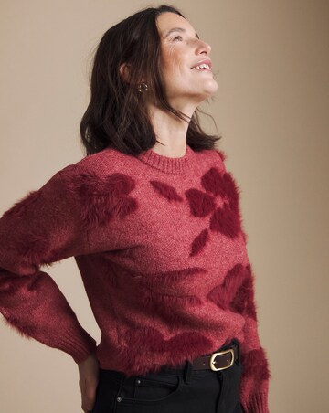 Julipa Textured Floral Knitted Jumper