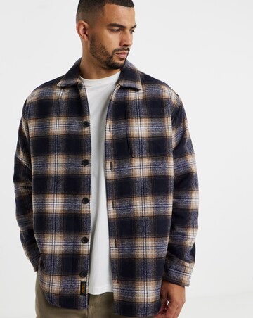 Jack & Jones Soho Ollie Overshirt - Navy Check