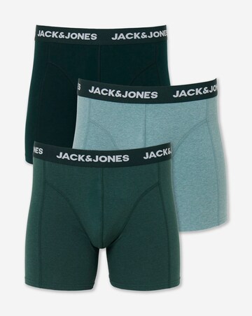 Jack & Jones Fax 3-Pack Trunks - Green Multi
