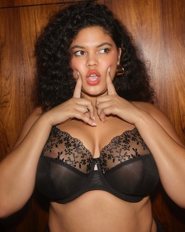 Elomi Zarla Full Cup Wired Bra Black