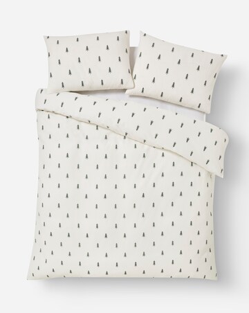 Festive Trees Brushed Cotton Duvet Cover Set