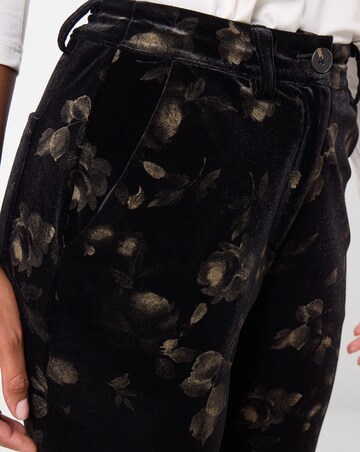 Joe Browns Bootcut Floral Print Velvet Trousers