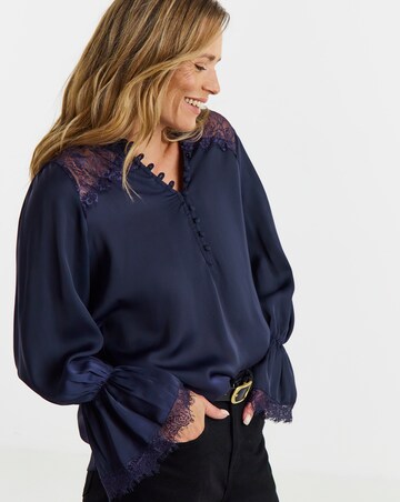 Blackberry Lace Panel Blouse