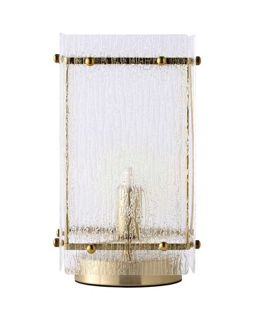 ValueLights Darcy Brushed Gold Frosted Table Lamp