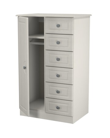 Peregrine Ready Assembled 1 Door 5 Drawer Kids Wardrobe - Kids
