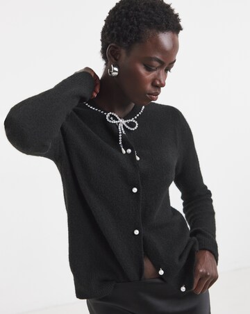 Diamante Bow Detail Cardigan