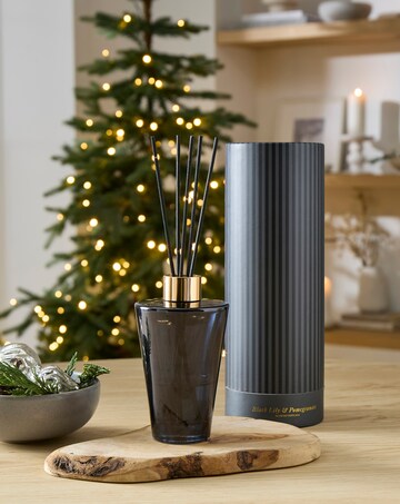 Black Lily & Pomegranate Glass Reed Diffuser 180ml