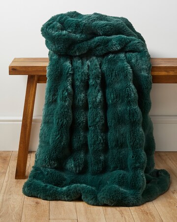 Bubble Faux Fur Throw