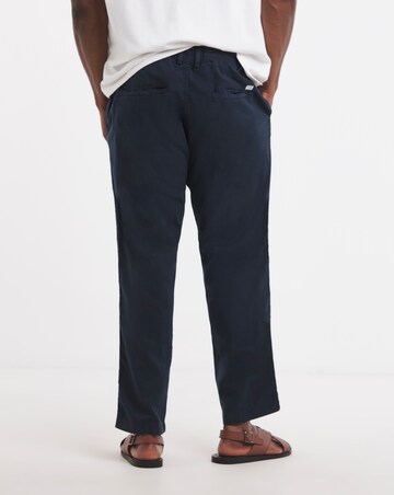 Jack & Jones Kane Linen Blend Trouser - Navy