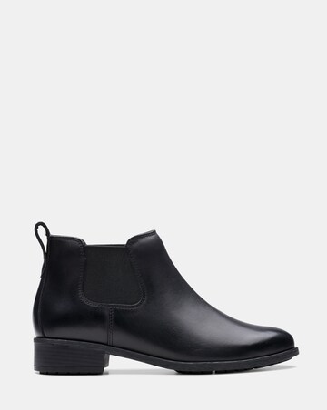 Clarks Leather Havisham Chelsea Ankle Boot - Wide Fit (E)