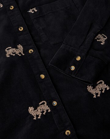 White Stuff Libby Embroidered Cord Shirt