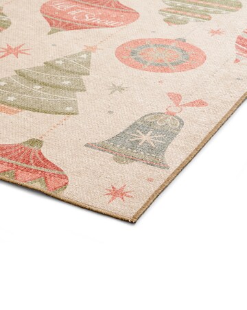 Christmas Baubles Washable Large Doormat