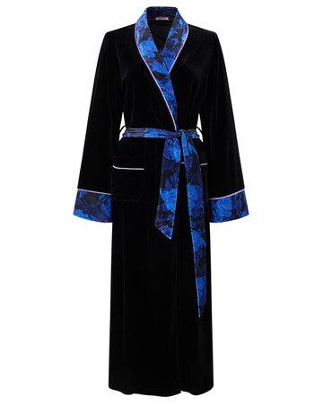 Joe Browns Boutique Velvet Embroidery Detail Dressing Gown