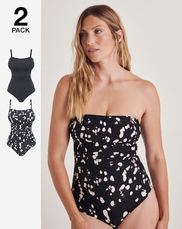 MAGISCULPT Firm Control 2 Pack Bandeau Swimsuits
