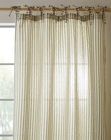 Pineapple Elephant Zanzibar Yard Dyed Stripe Tie Top Panel Voile