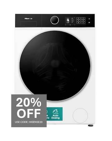 Hisense KitchenFit 5i Series WF5I1245BWR 12kg Washing Machine - White