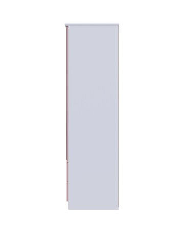 Haydn Ready Assembled 2 Door 2 Drawer Mirrored Wardrobe - Kids