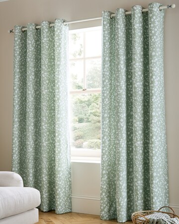 Catherine Lansfield Arla Floral Curtains