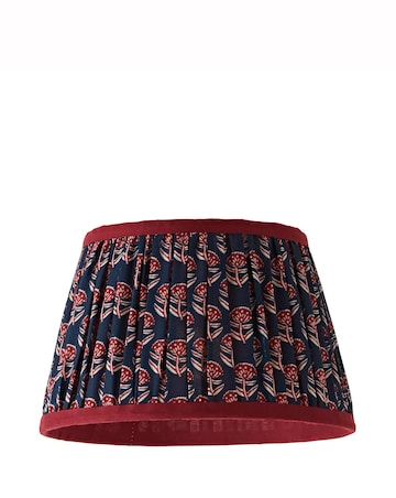 ValueLights Cyia Floral Pleated Shade with Contrast Trim
