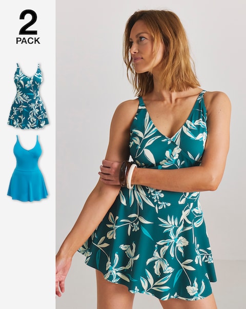 2 Pack Value Swimdresses