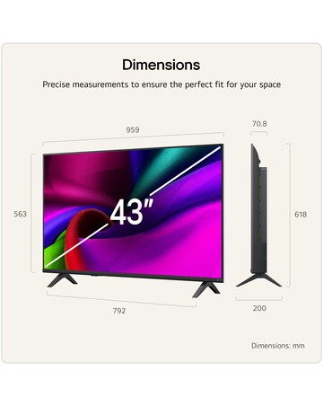 LG 43NU900B6LA 43in 4K UHD Smart TV