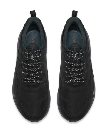 Clarks Pace Trail Lo Waterproof Trainer - Black