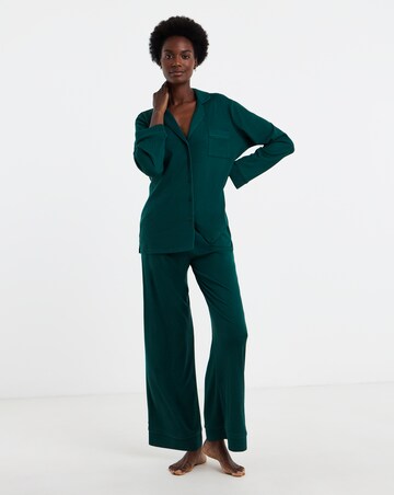 Figleaves Soft Knit Ribbed Pyjama Set