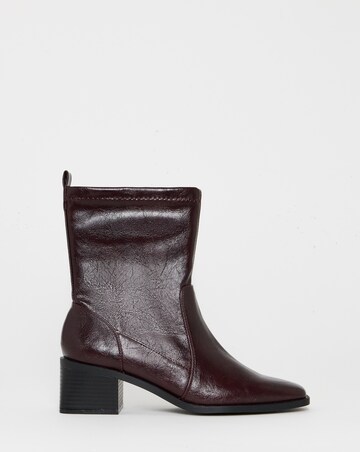 Kendal Block Heel Ankle Sock Boots - Wide Fit (E)