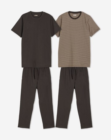 2 Pack Stripe Pyjama Set